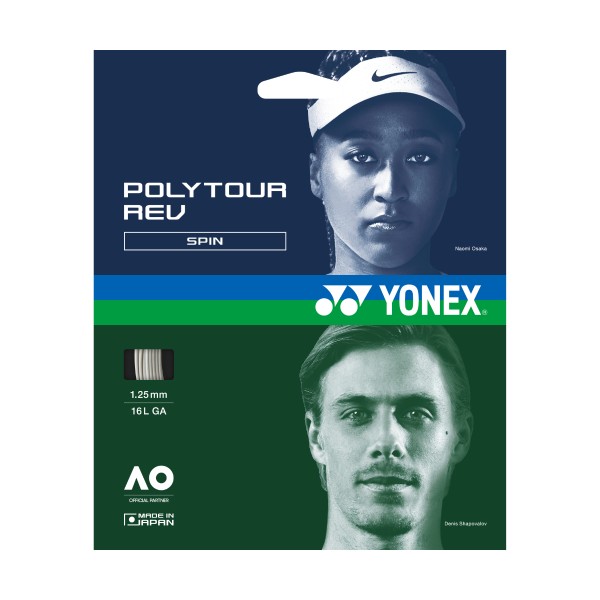 Yonex Poly Tour Rev Single Set weiß Saitenset