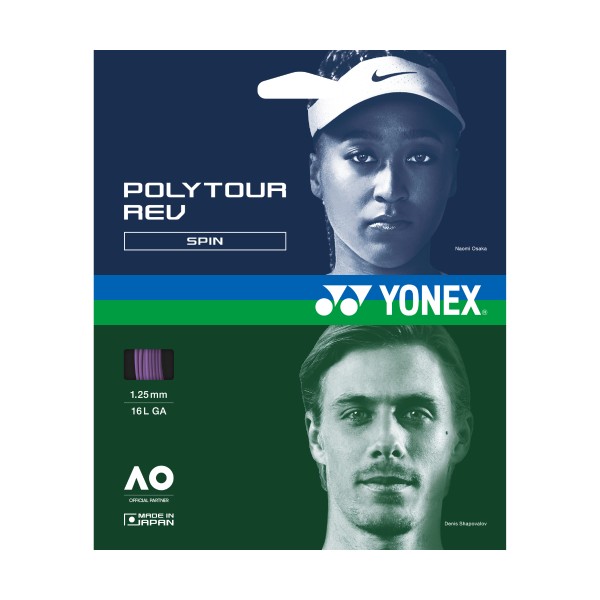 Yonex Poly Tour Rev Single Set purple Saitenset