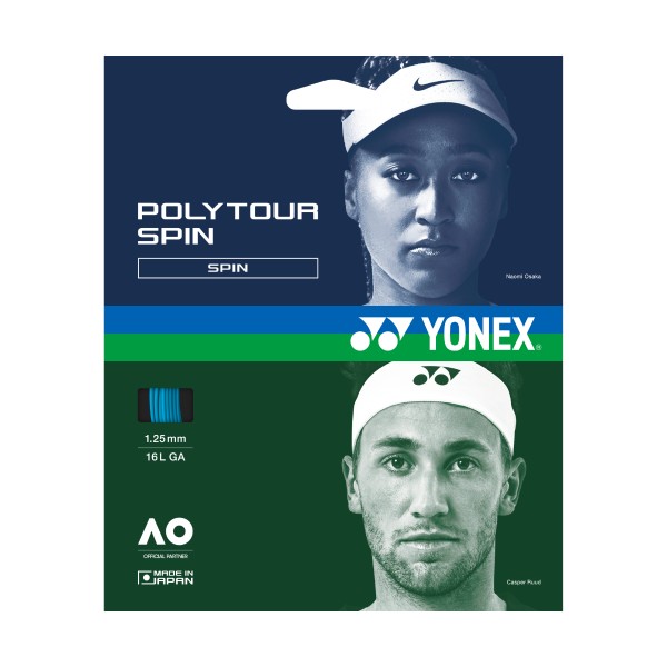 Yonex Poly Tour Spin 1.25 blau Saitenset