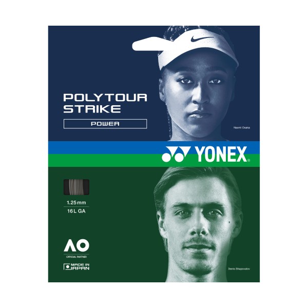 Yonex Poly Tour Strike grey Single Set Saitenset